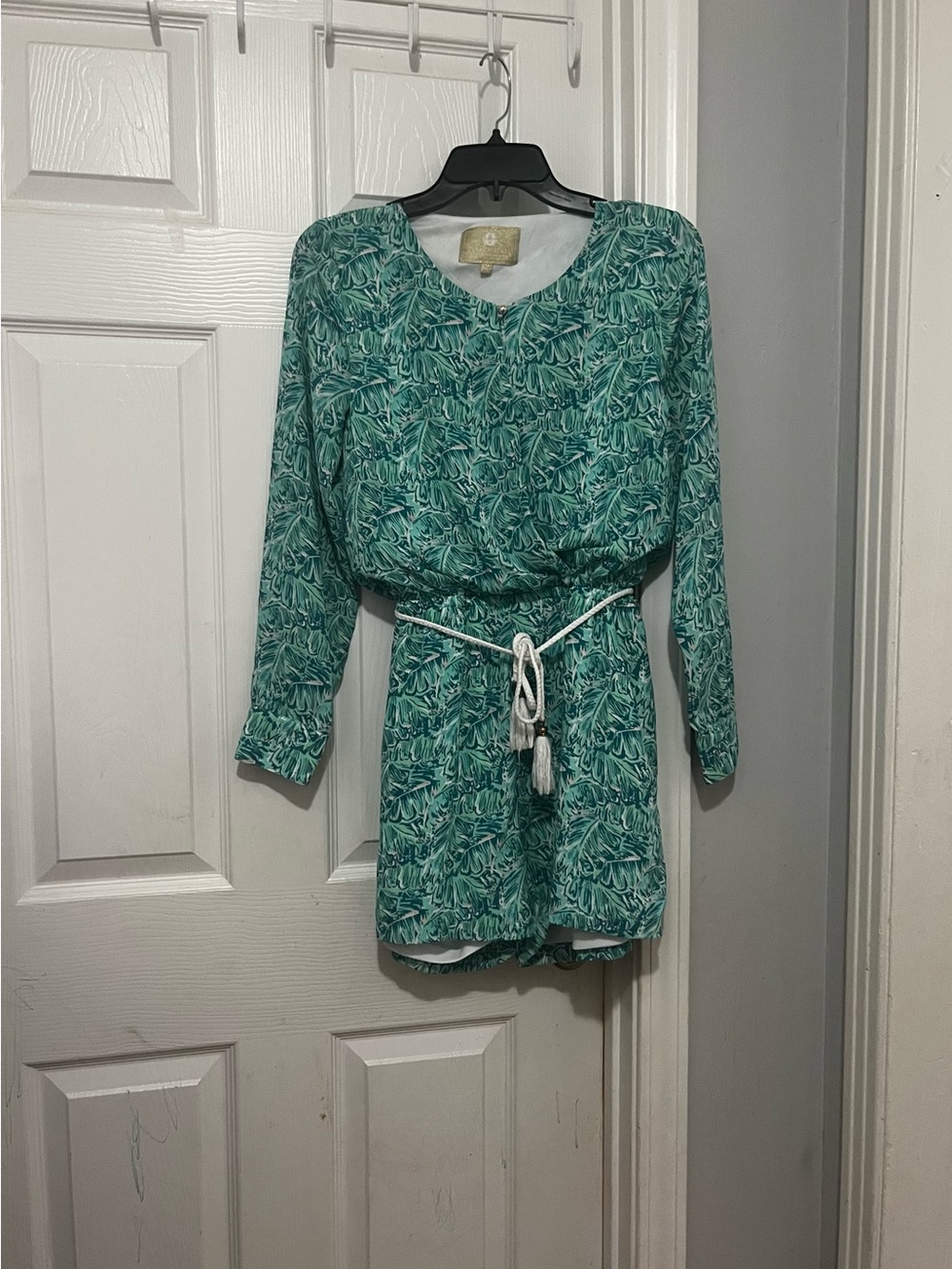 Lauren James Tropical Leaf Print Blouse
